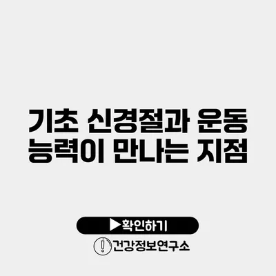 기초 신경절과 운동 능력이 만나는 지점
