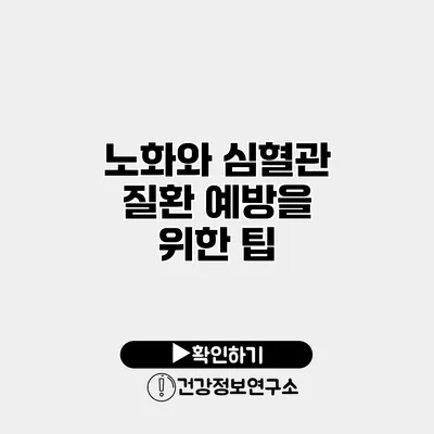 노화와 심혈관 질환 예방을 위한 팁