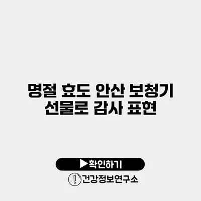 명절 효도 안산 보청기 선물로 감사 표현