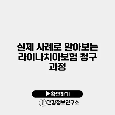 실제 사례로 알아보는 라이나치아보험 청구 과정