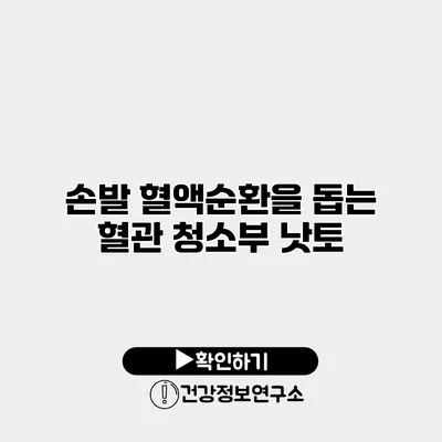 손발 혈액순환을 돕는 혈관 청소부 낫토