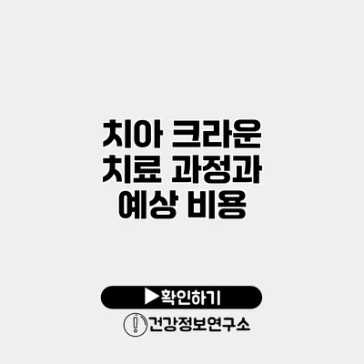 치아 크라운 치료 과정과 예상 비용