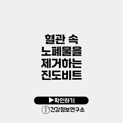 혈관 속 노폐물을 제거하는 진도비트